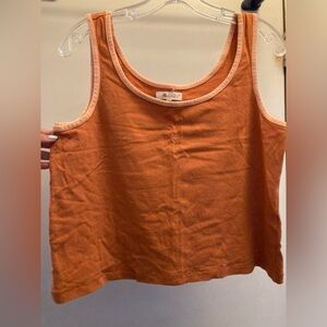 Madewell Orange Tank Top Size Small